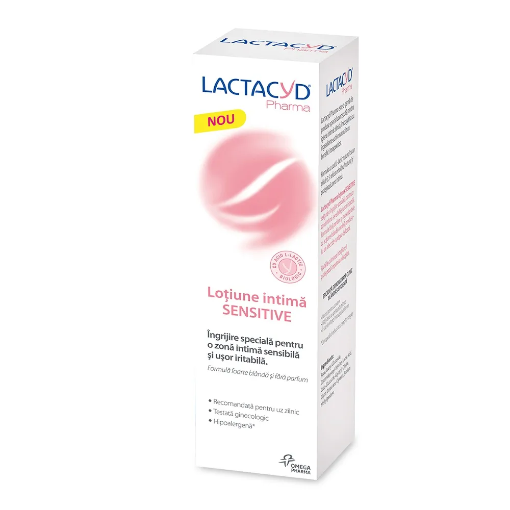 LACTACYD Sensitive Lotiune pentru igiena intima, 250 ml, Perrigo