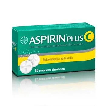 Aspirin Plus C, 10 comprimate efervescente, Bayer