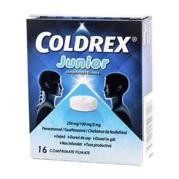 Coldrex Junior, 16 comprimate, Perrigo