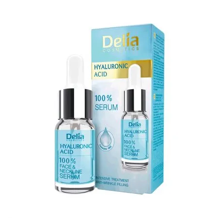 Delia Ser pentru fata cu Acid hialuronic  100% 10 ml