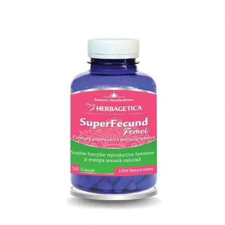 Superfecund femei, 120 capsule, Herbagetica