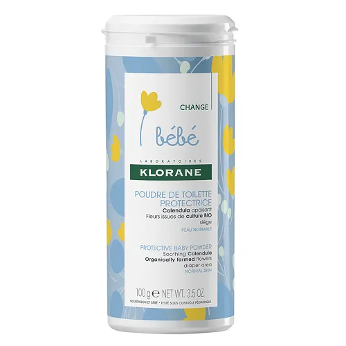 KLORANE BEBE pudra de toaleta protectoare x100g