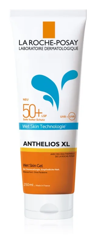 La Roche Posay Anthelios Wet skin gel fluid cu aplicare pe pielea umeda sau uscata SPF 50+ 250ml