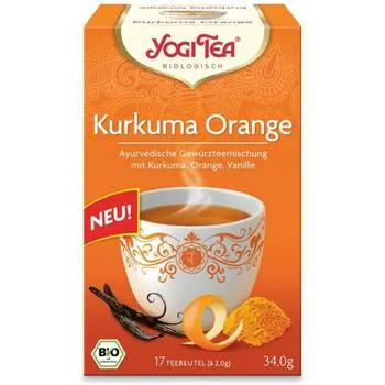 Ceai din curcuma, portocale si vanilie, 17 plicuri, Yogi Tea