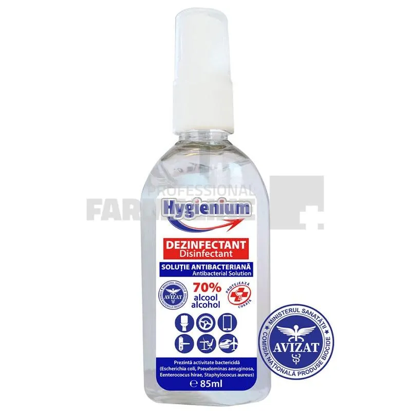 Hygienum Solutie antibacteriana cu dezinfectant 85 ml