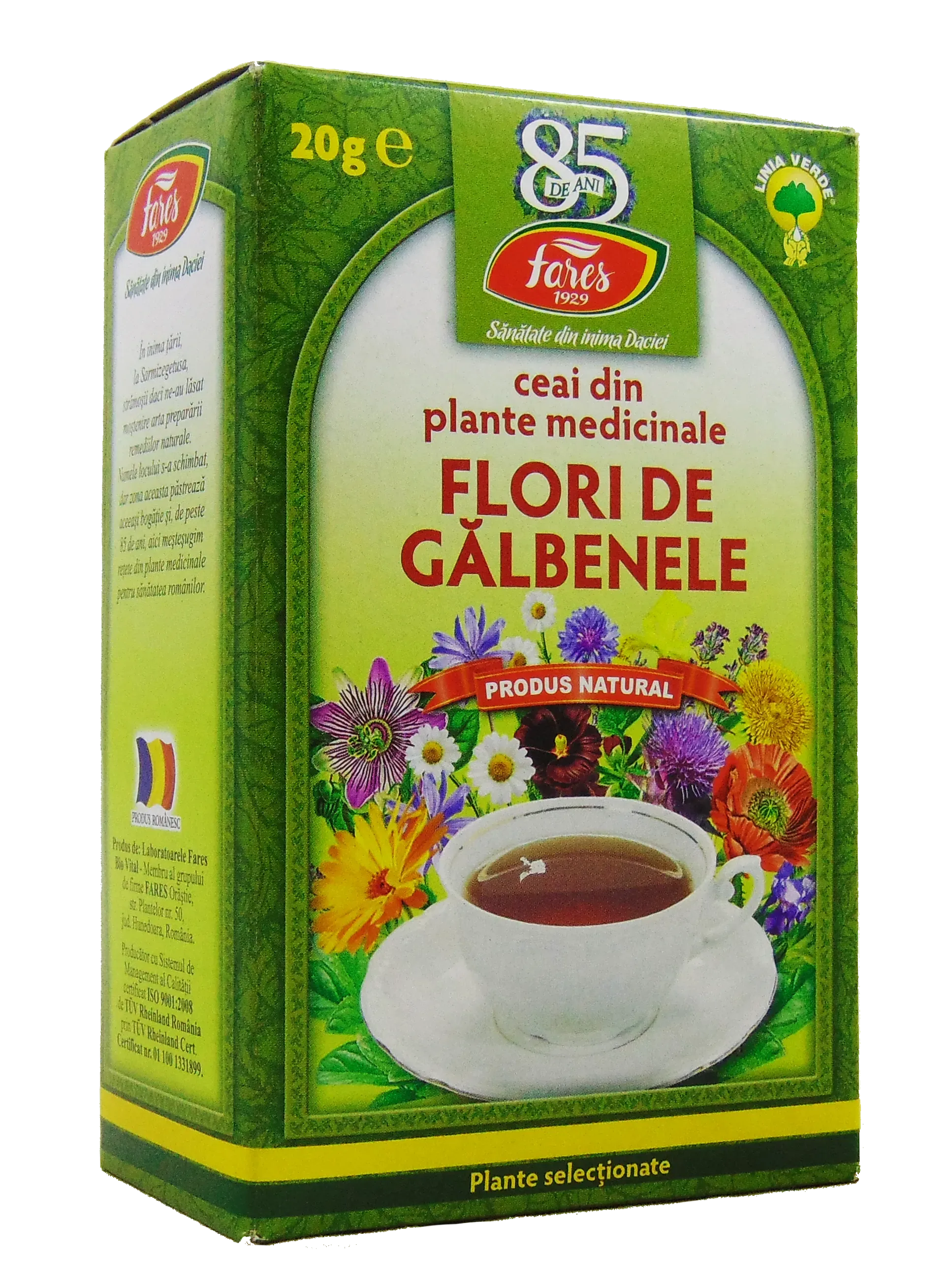 Fares Ceai Galbenele Flori x 20g vrac