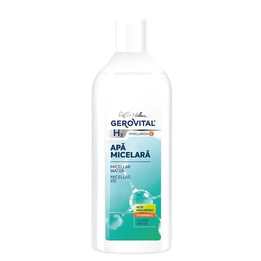 Apa micelara H3 Hyaluron C, 400 ml, Gerovital 489