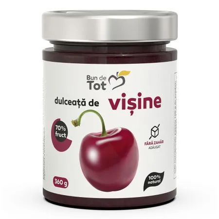 Dulceata de visine, fara zahar, 360g, Dacia Plant