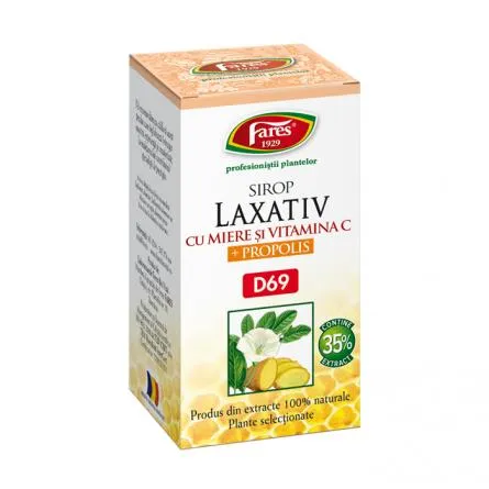 Sirop laxativ miere,propol 100ml (Fares)
