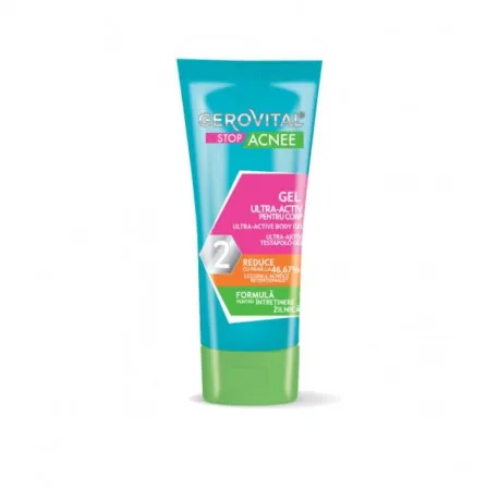 Gerovital Stop Acnee Gel Ultra-Activ pentru Corp, 50ml