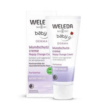 Crema pentru zona scutecului cu nalba alba Baby Derma, 50ml, Weleda