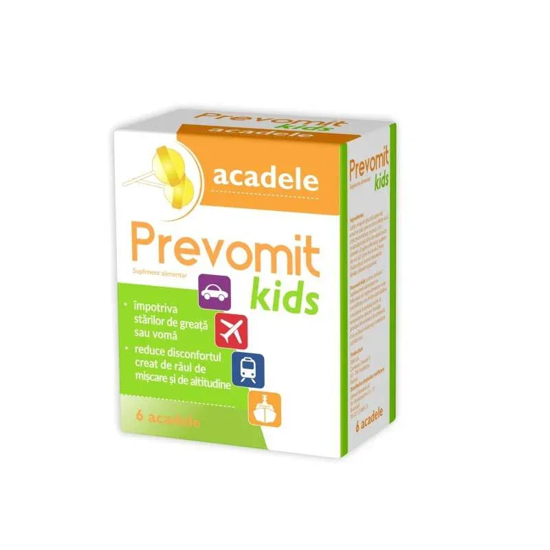 Prevomit Kids impotriva raului de miscare x 6 acadele