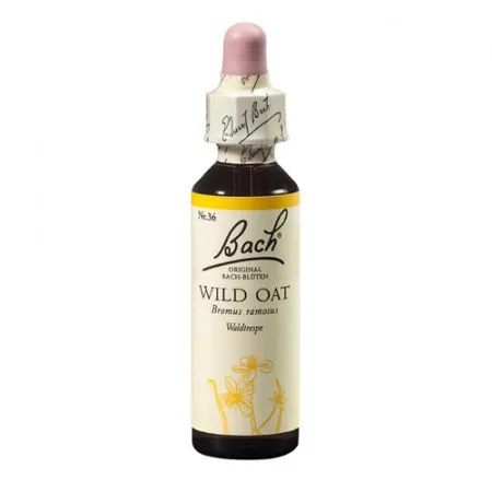 Picaturi ovaz salbatic Wild Oat Original Bach, 20 ml, Rescue Remedy