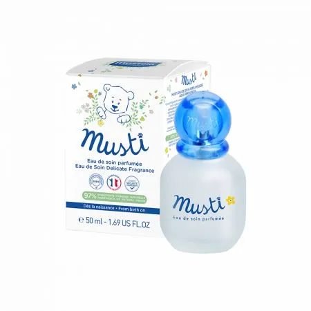 Apa de ingrijire parfumata Musti, 50 ml, Mustela