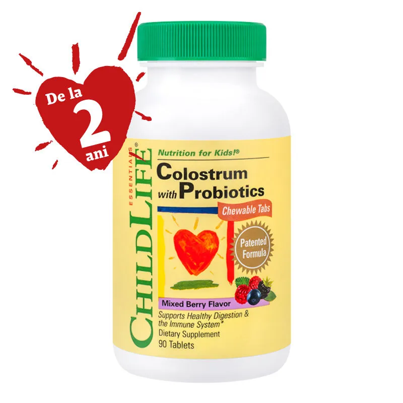 SECOM-COLOSTRUM CU PROBIOTICE X 90 TABLETE MASTICABILE