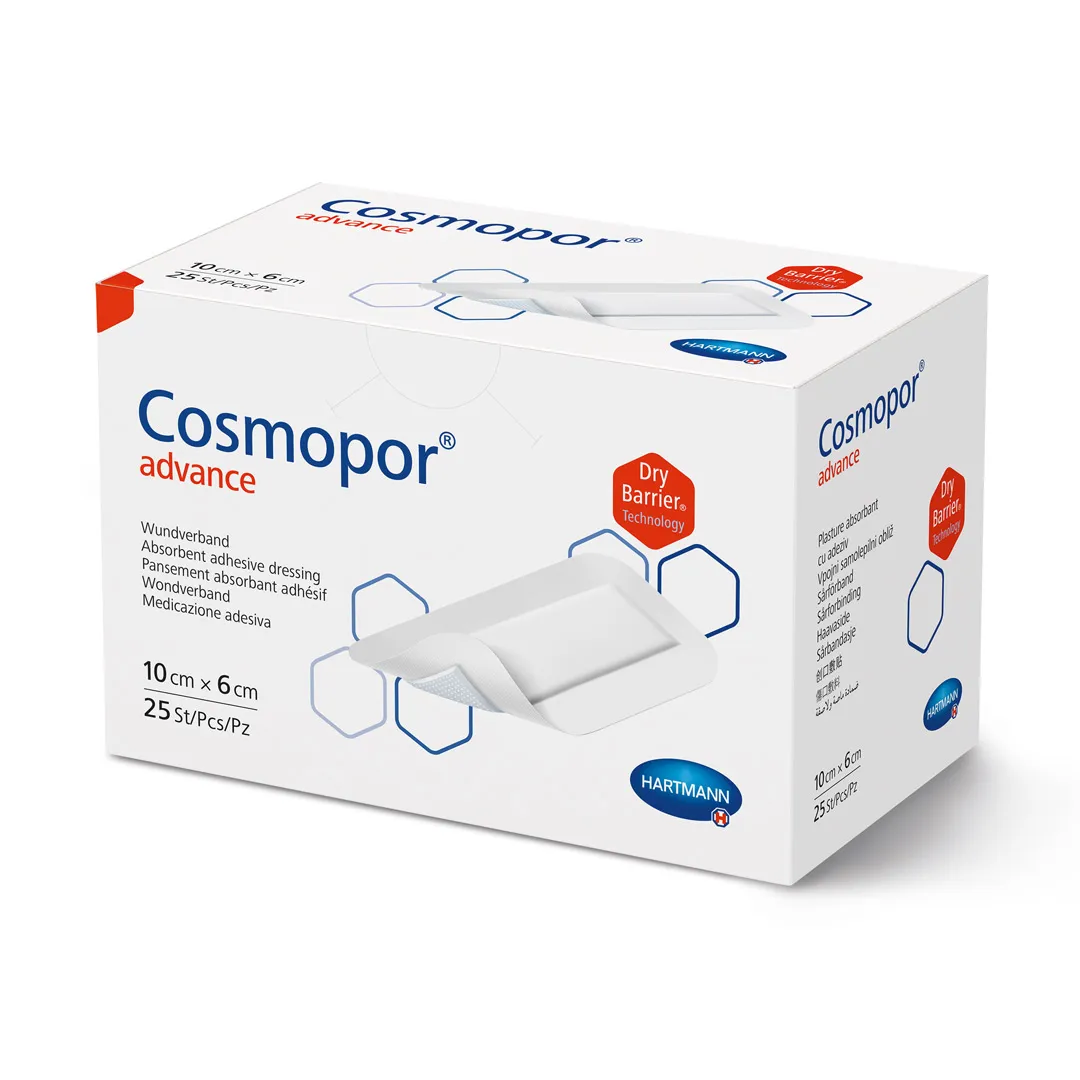 Plasture autoadeziv, Cosmopor Advance, 10 x 6 cm, 1 cutie/25 bucati, Hartmann