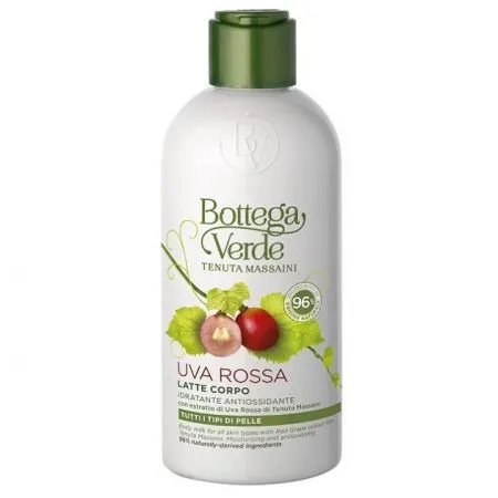 Lapte de corp cu extract de struguri rosii, 250 ml, Bottega Verde