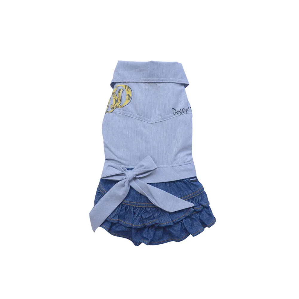 Costum - Fusta si camasa albastra XL