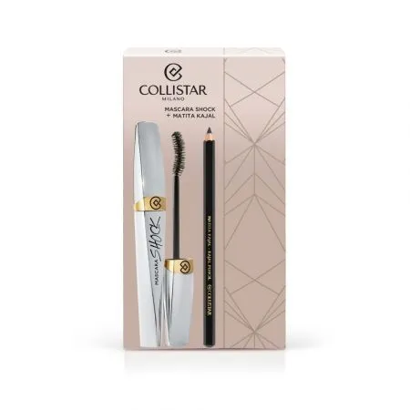 Set Mascara Shock negru, 8 ml + Creion Kajal negru, 1.5 gr, Collistar