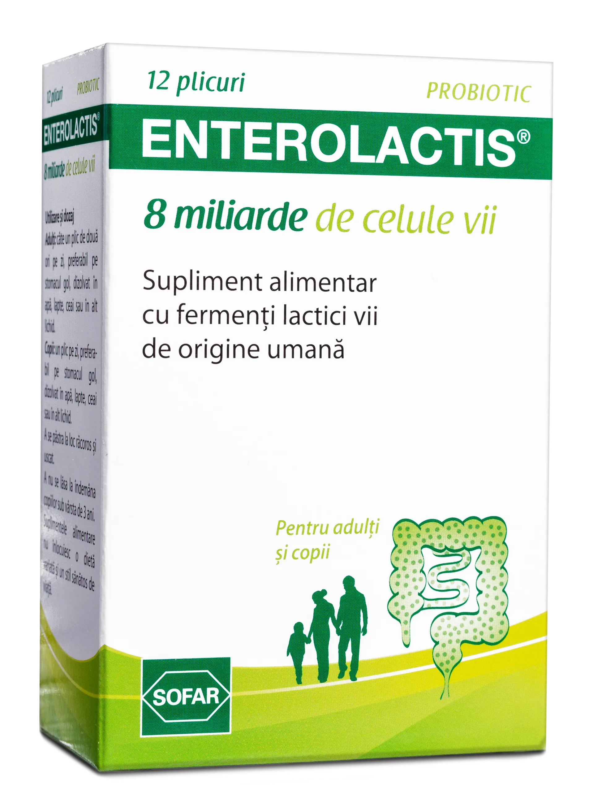 Enterolactis Probiotic 12 plicuri