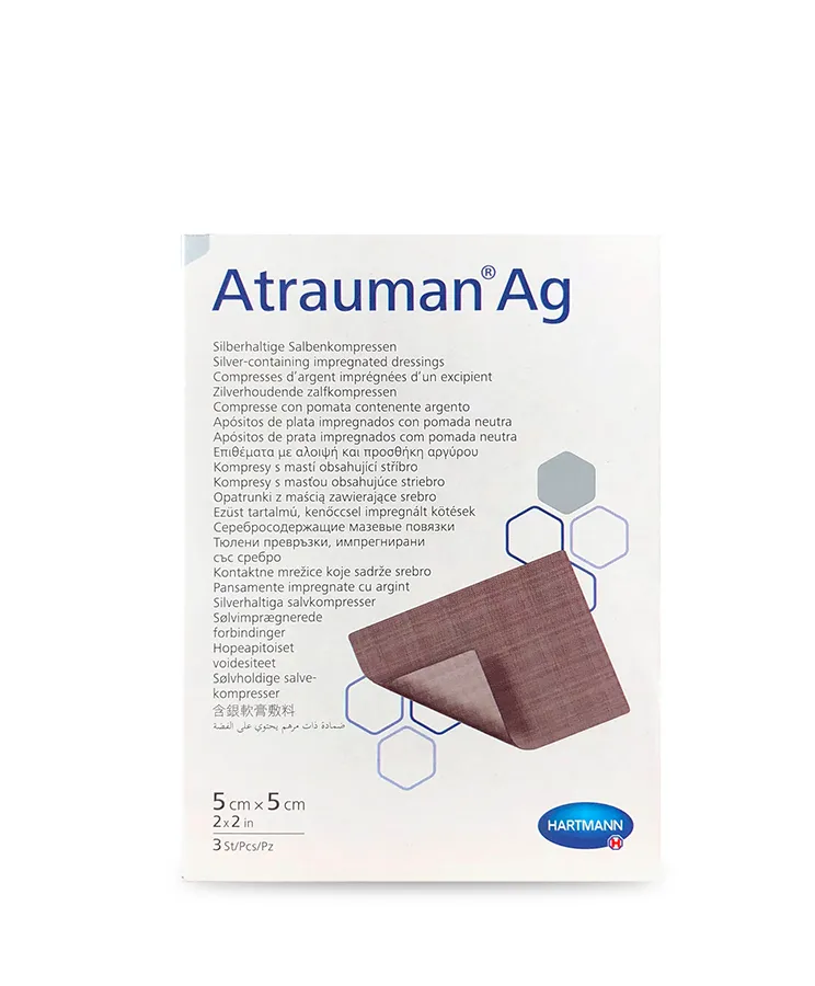 Hartmann Atrauman Ag Comprese cu unguent 5/5cm X 10 bucati