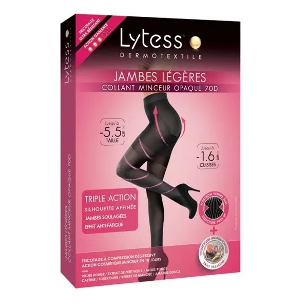 LYTESS 924 CIORAP CU EFECT DE SLABIRE SI PUSH-UP BLACK MARIME L