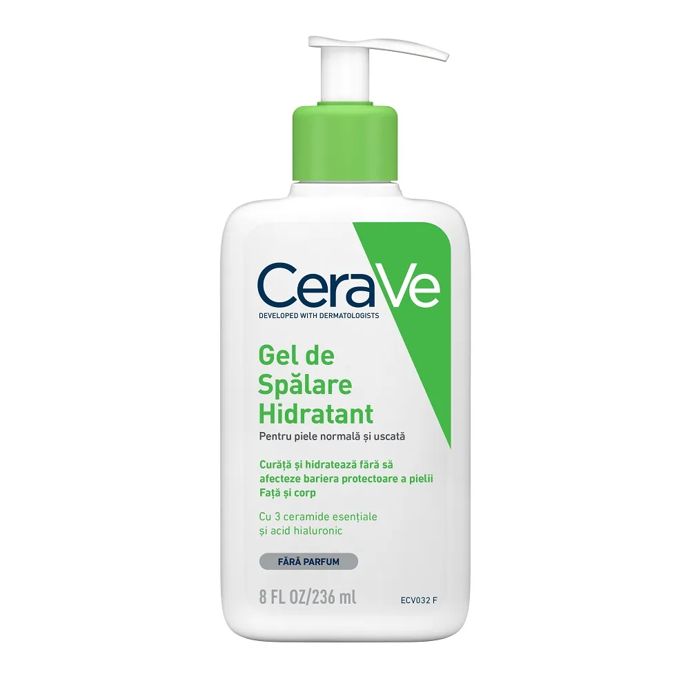 CeraVe Gel de spălare hidratant pentru piele normal-uscată 236 ml
