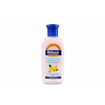 Gel dezinfectant de maini cu granule de Vitamina A, E si lotiune hidratanta cu lamaie, 110ml, HiGeen