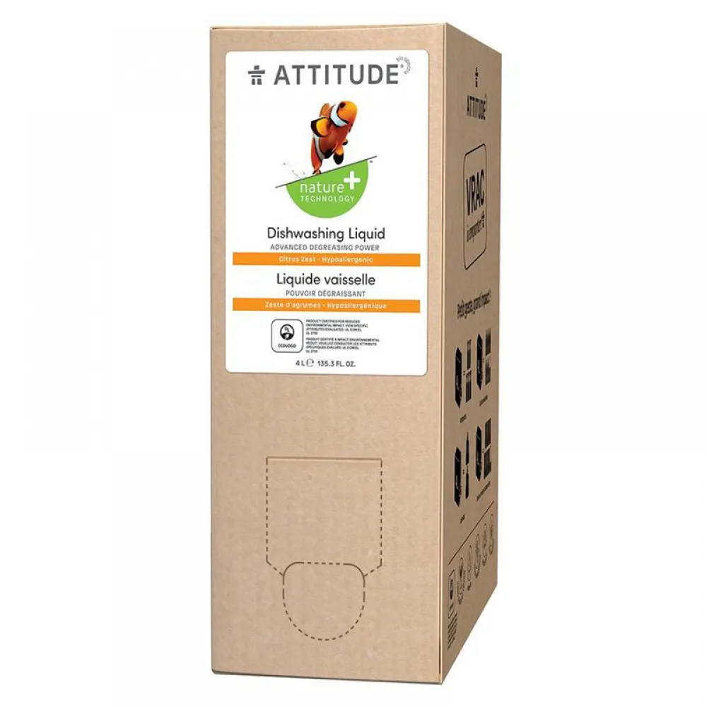 Rezerva Lichid de spalat vase, coaja de citrice (4 L), Attitude