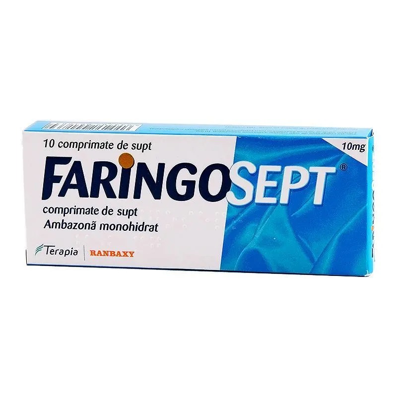 Faringosept 10mg, 10 comprimate, Terapia