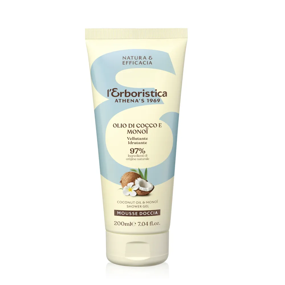 Gel de dus vegan cu nuca de cocos, 200 ml, L'Erboristica