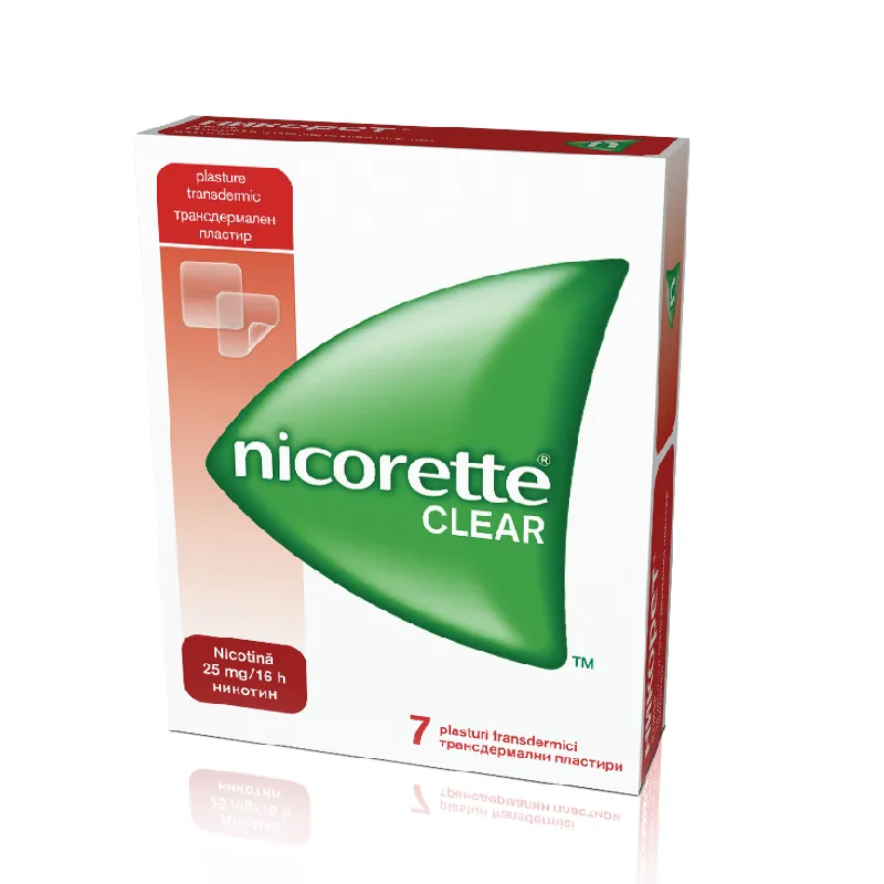NICORETTE CLEAR 25 mg/16 ore