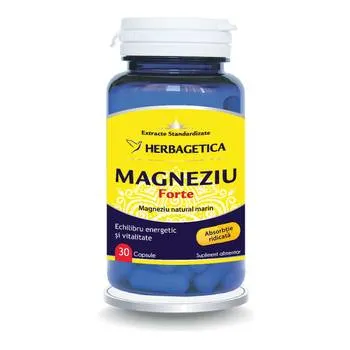 Magneziu Forte, 30 capsule, Herbagetica