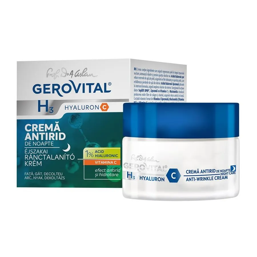 GEROVITAL H3 HYALURON C CREMA ANTIRID DE NOAPTE 50ML