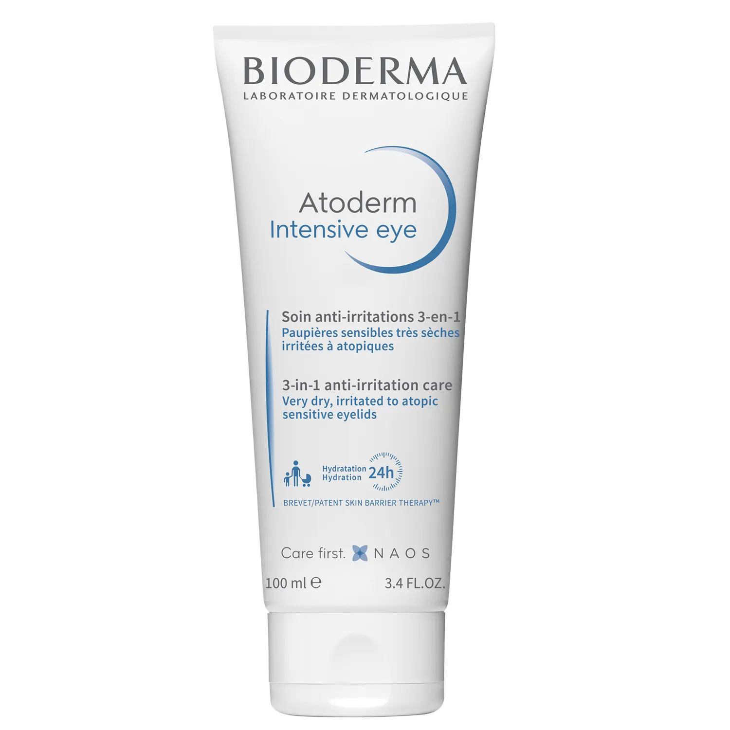 BIODERMA Atoderm Intensiv Eye, ingrijire zilnica 3 in 1 pentru iritatia pleoapelor, 100 ml