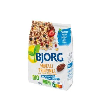 Musli cu soia si curmale bio, 375g, Bjorg