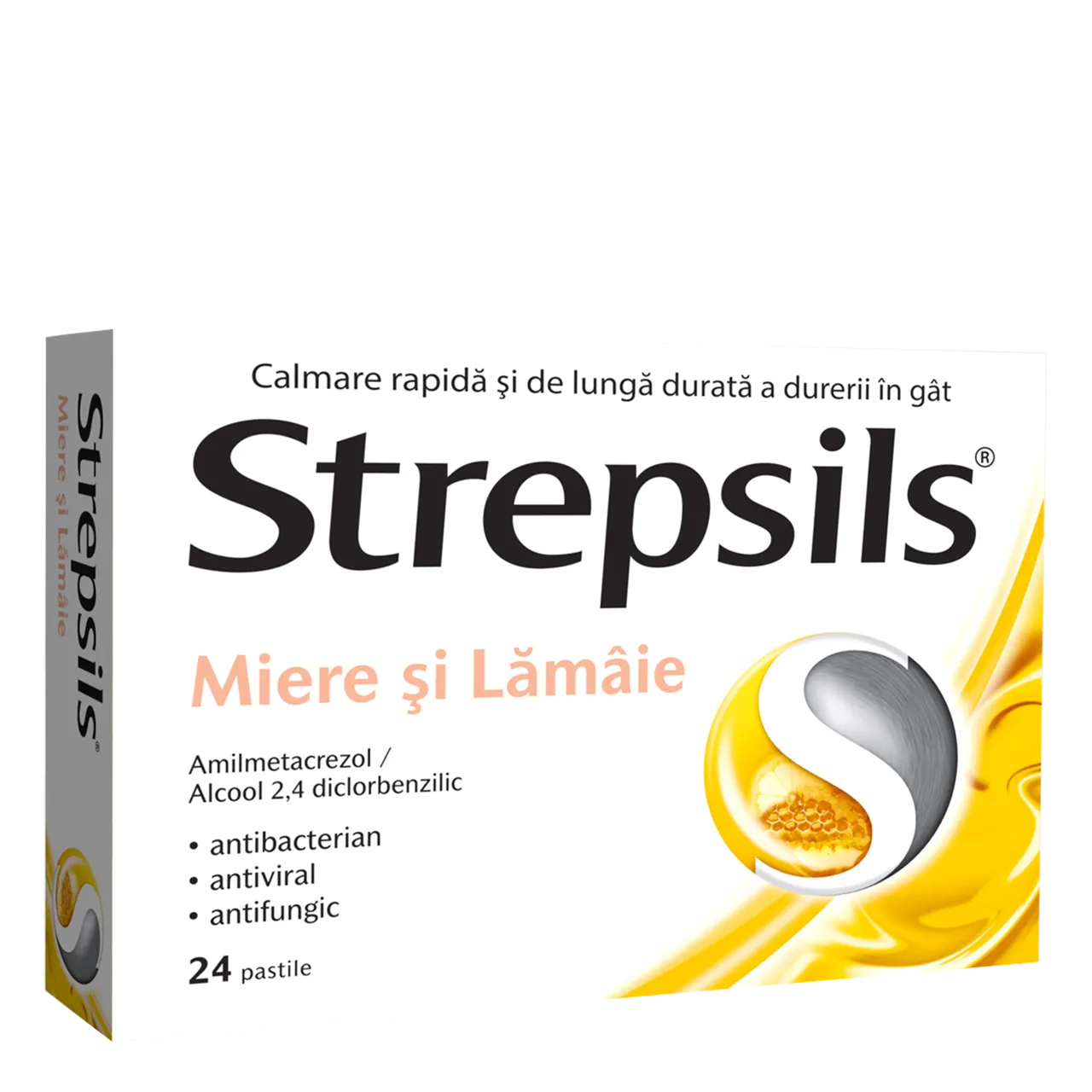 STREPSILS  MIERE SI LAMÂIE x 24
