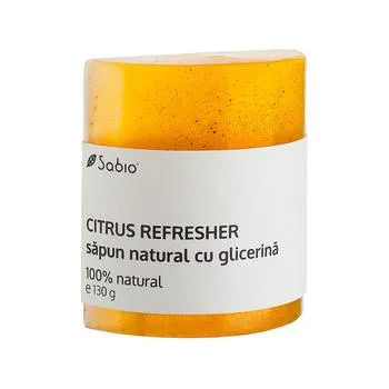 Sapun natural cu glicerina Citrus Refresher, 130g, Sabio