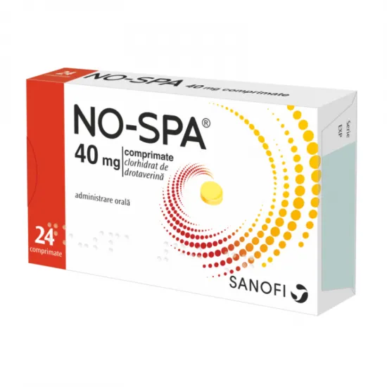 No-Spa 40mg, 24 comprimate, Sanofi