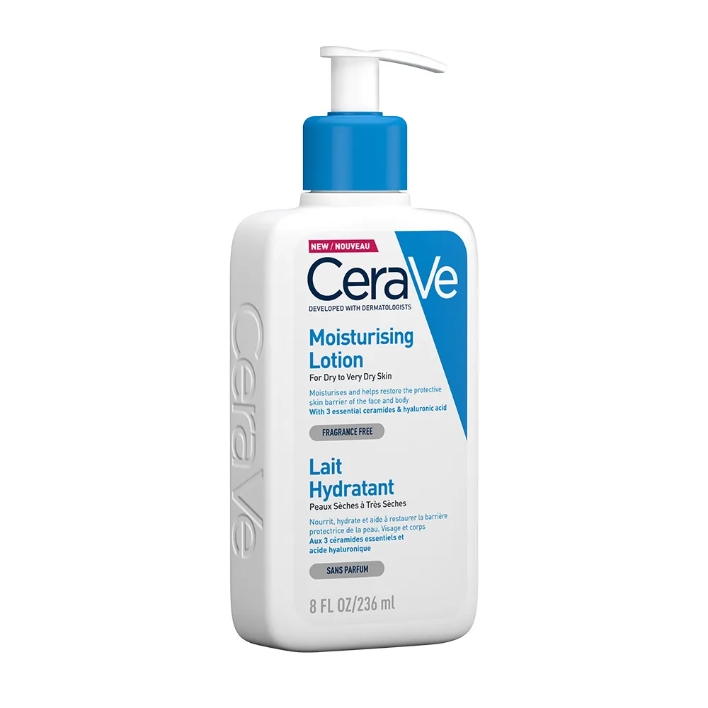 CeraVe Loțiune hidratantă pentru față și corp pentru piele uscată și foarte uscată 236 ml