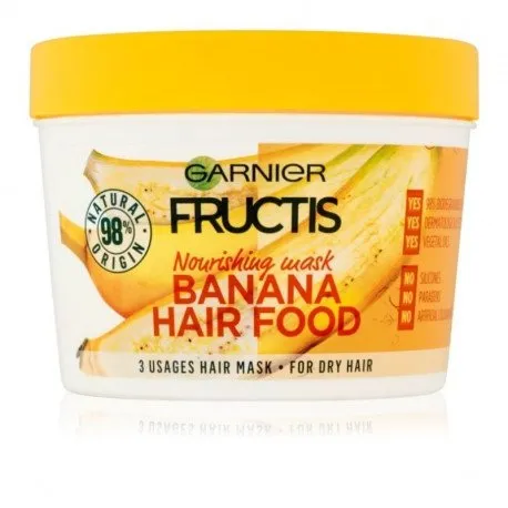 Garnier Fructis Hair Food Banana Masca pentru par uscat, 390ml