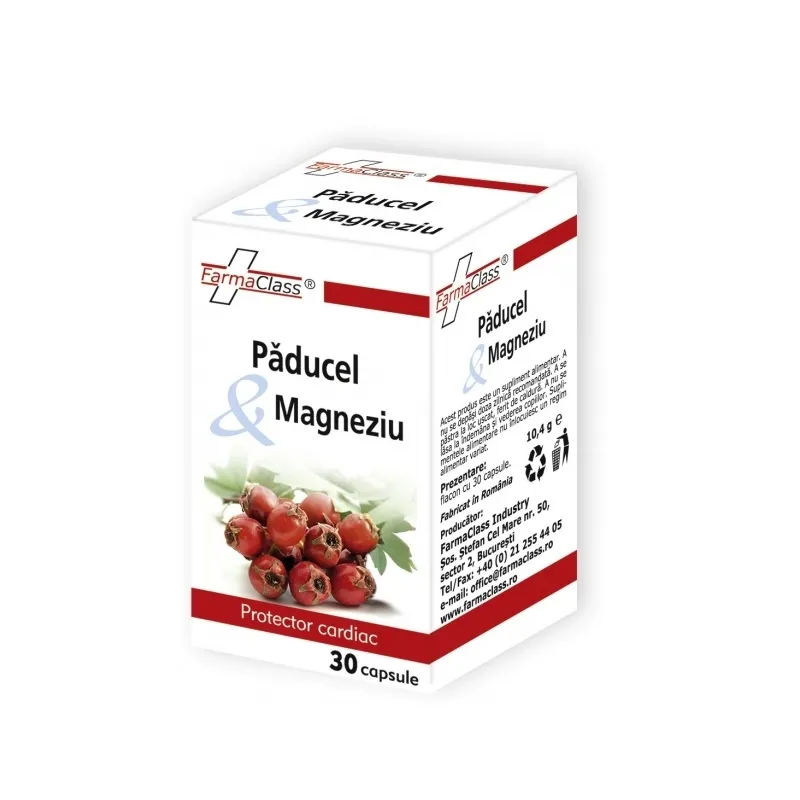 Paducel si magneziu, 30 capsule, FarmaClass