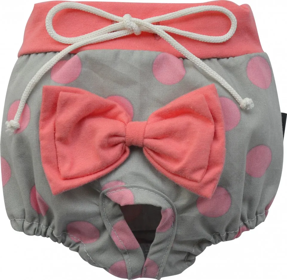 Chilotei cu fundita - gri cu roz - Doggydolly - DSR055