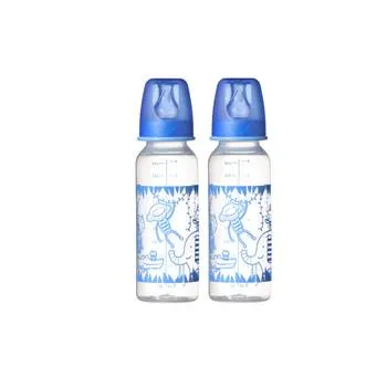 Set biberoane Basics PP 3 luni+ Albastru, 2 x 250ml, Tommee Tippee