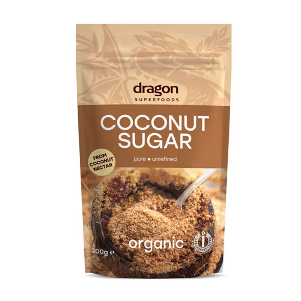 Zahar din palmier de cocos bio (250 grame), Dragon Superfoods