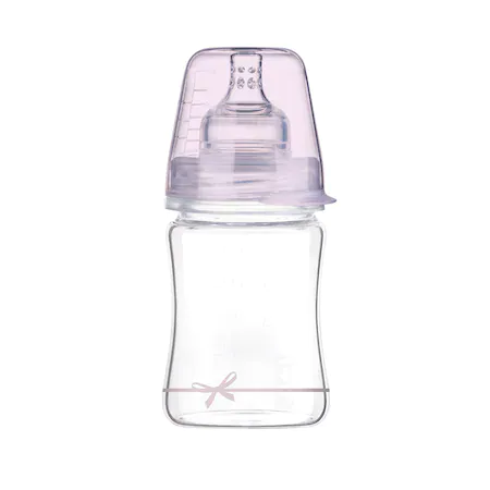 Lovi Biberon din sticla Diamond glass Baby shower fata x 150ml (cod 74/104)