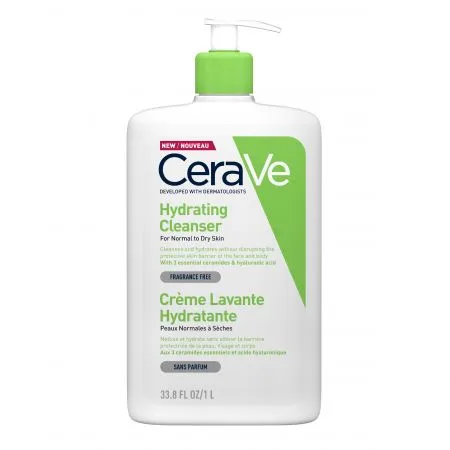 Gel de spalare hidratant pentru piele normal-uscata, 1000 ml, CeraVe