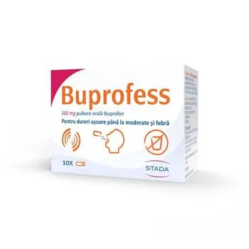 Buprofess 200mg, 10 plicuri, Stada