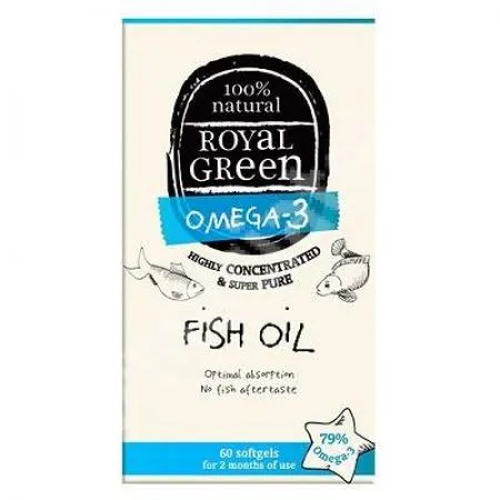 Ulei de peste Omega 3 Royal Green, 60 capsule, Frenchtop