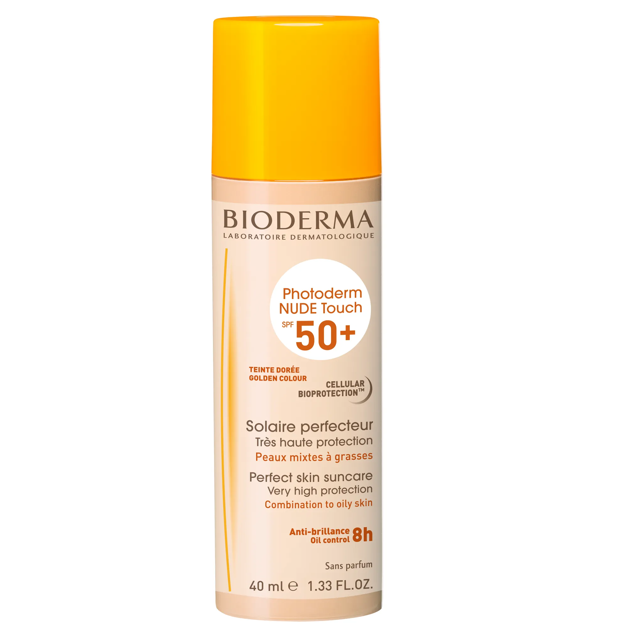 BIODERMA PHOTODERM NUDE TOUCH SPF50+ DOREE - CULOARE AURIE 40ML
